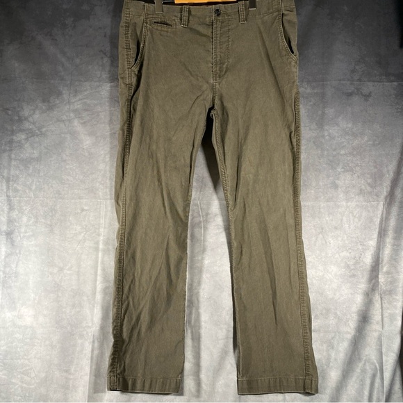 Gap Corduroy Pants Men's Size 40x32 Slim Fit Gray Straight Casual - Picture 1 of 11
